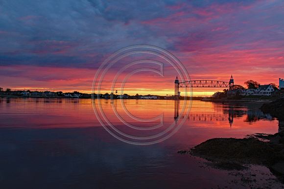 Cape Cod Canal west end at sunrise