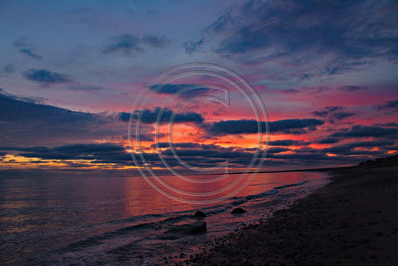 Sunrise with colors galore Cape Cod Bay
