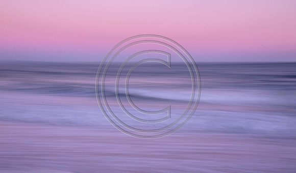 Pink Skies Cape Cod Bay waves.