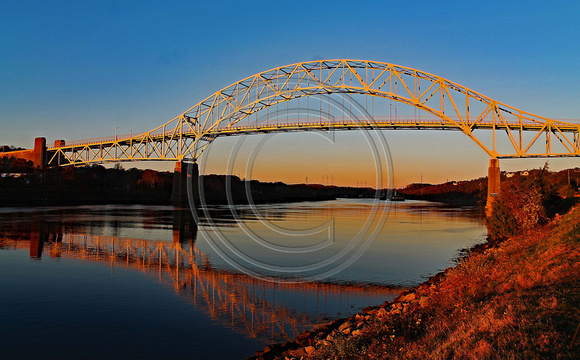 Sagamore Bridge reflections