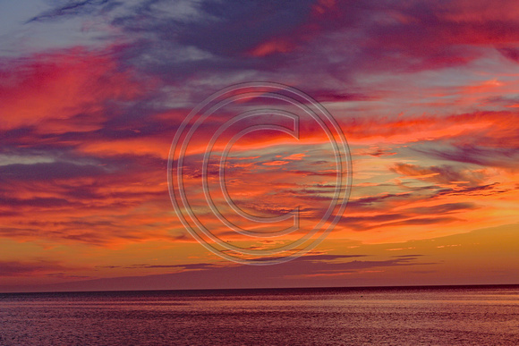 Cape Cod Bay at sunrise with beautiful colors