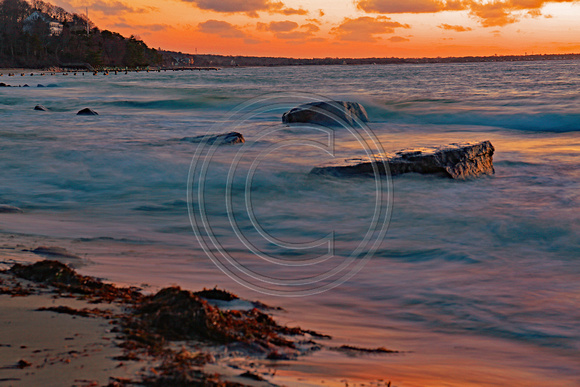 Sun rise at Nobska Beach Falmouth Cape Cod, MA
