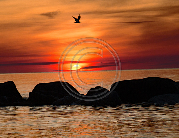Sun rise Cape Cod Bay
