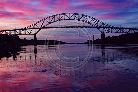 Sagamore Bridge colors at sunrise