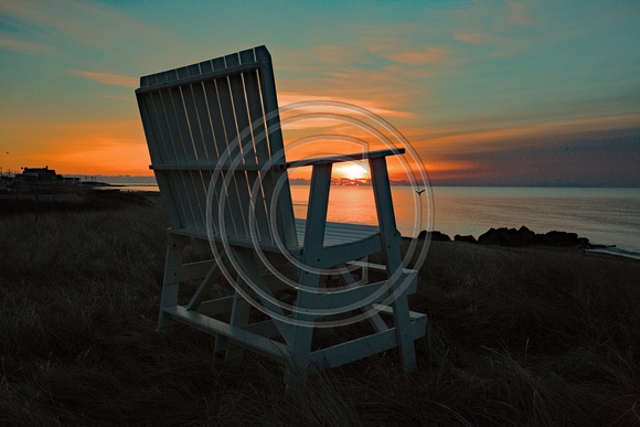 Have a seat for sunrise at Falmouth Cape Cod