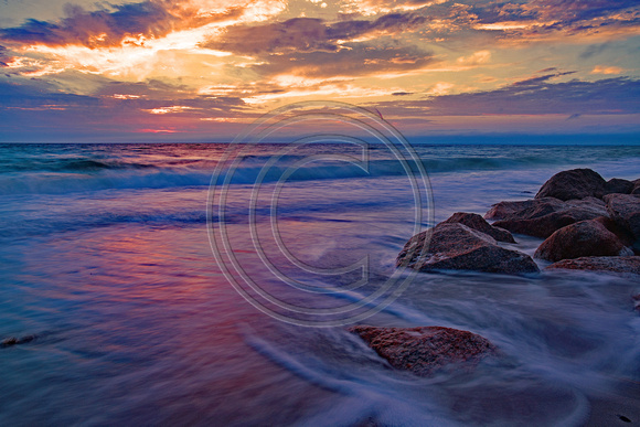 Colors on the beach sunrise Sagamore Cape Cod