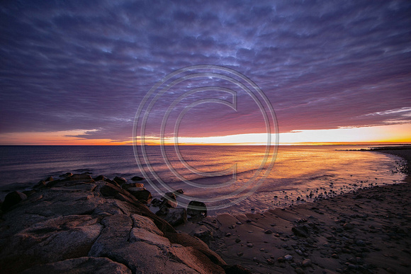 A beautiful sunrise at Sagamore Beach, Cape Cod