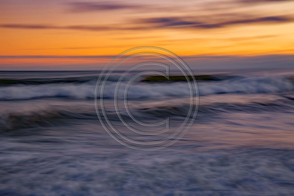 Waves at sunrise Cape Cod