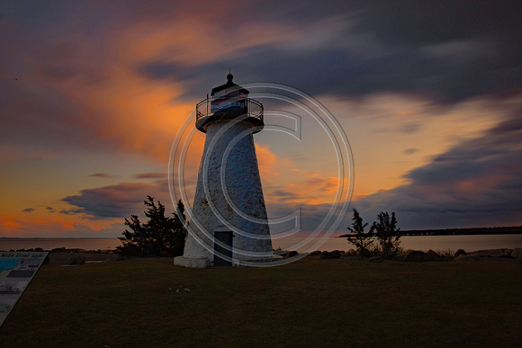 Sunset clouds and colors Neds  Point Lighthouse Mattapoisett