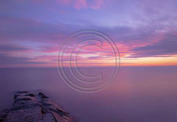 Cape Cod Bay sunrise pink skies Sagamore Beach