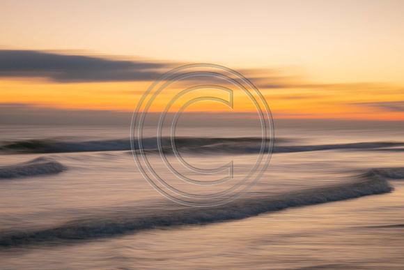 Sunrise colors & waves Cape Cod