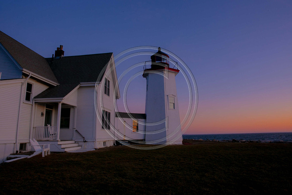 Wings Neck light house sunset Cape Cod