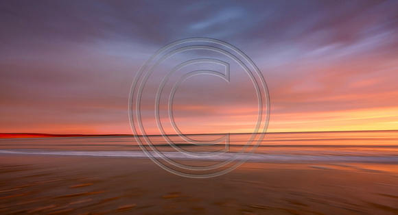 Sunrise with beautiful colors Sagamore Beach & Cape Cod Bay